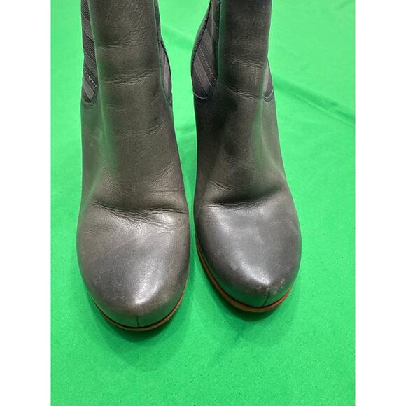 Kork-Ease Women's Gray Leather Shirome Platform Bootie Size 8M Boho - Picture 5 of 15